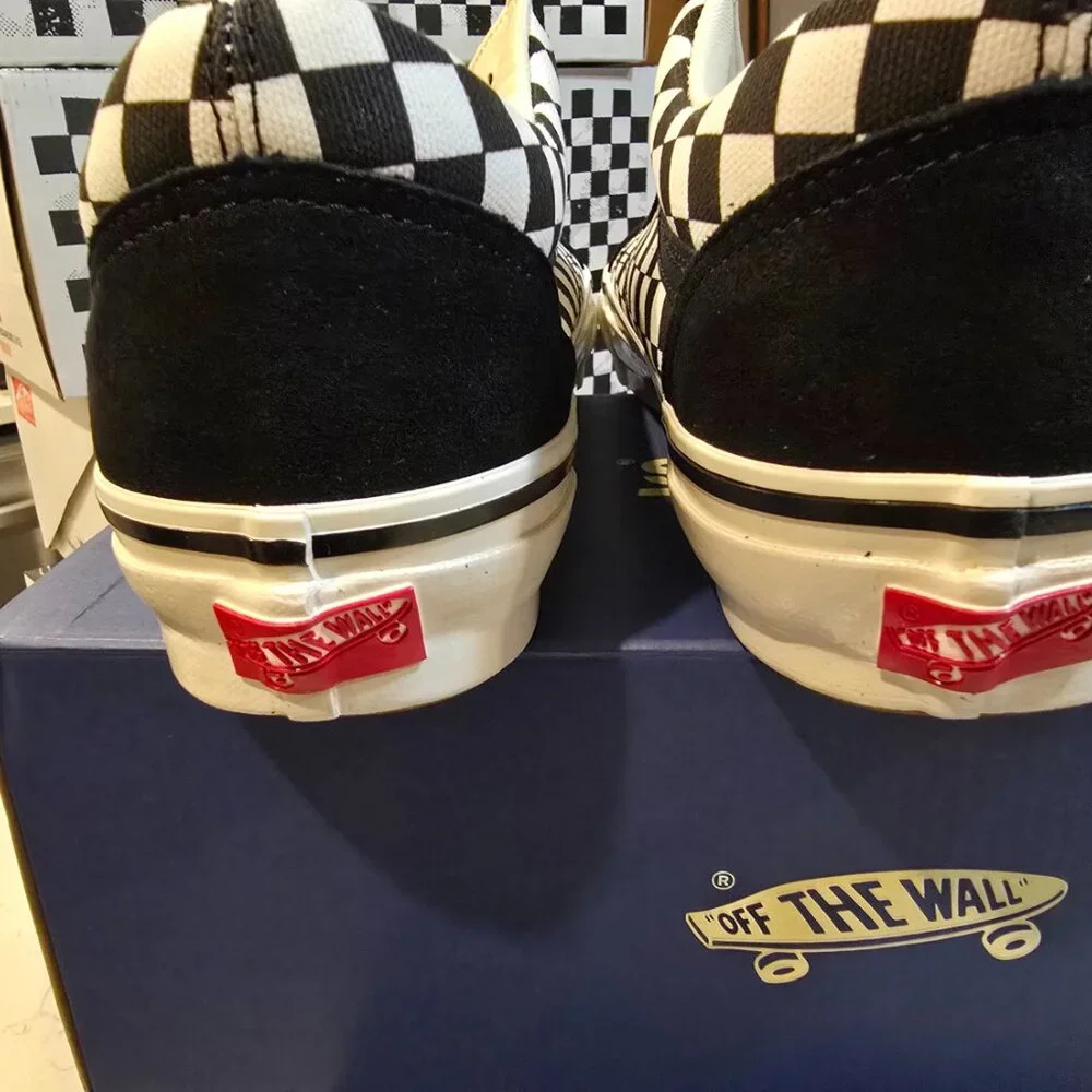 Vans Premium Old Skool Checkerboard Black White VN000D56BZW Check Skate Mens 12 - Picture 6 of 9